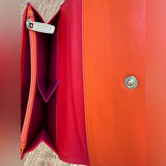 Dudu Multicolored Calfskin Wallet/Clutch from Italy - Picture 6 of 8